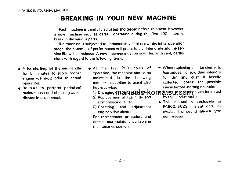 Protected: EC50ZSB-5(JPN) S/N 20001-UP Operation manual (English)