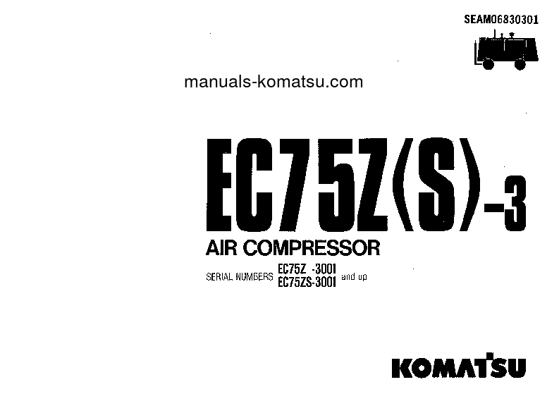 EC75Z-3(JPN) S/N 3001-UP Operation manual (English)