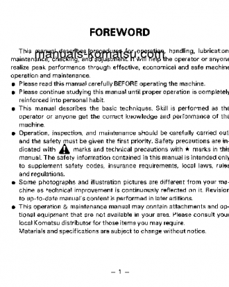 EC75Z-3(JPN) S/N 3001-UP Operation manual (English)