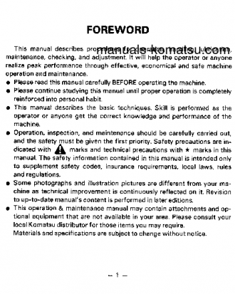EC35Z-2(JPN) S/N 3001-UP Operation manual (English)