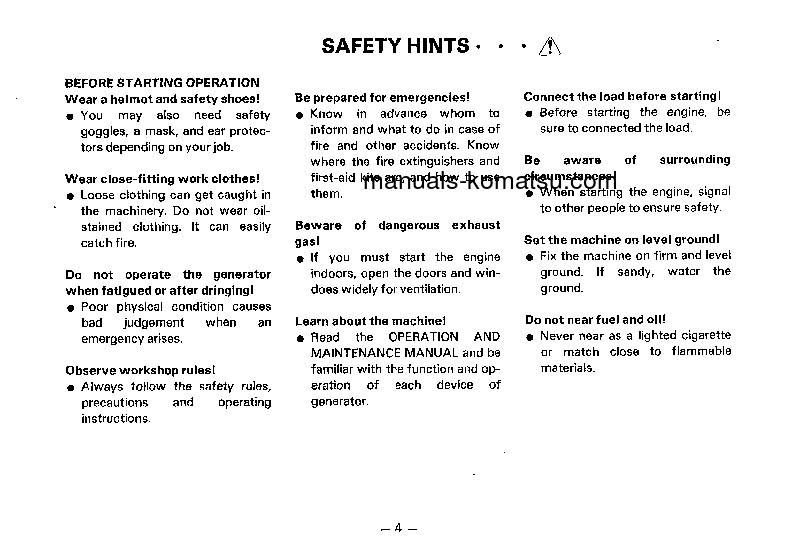 Protected: EG200-3(JPN) S/N 3322-UP Operation manual (English)