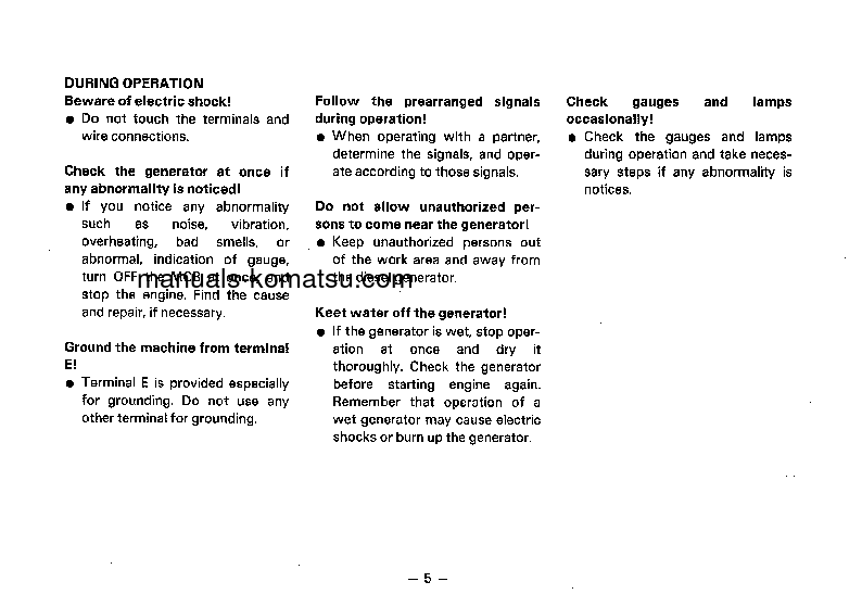 Protected: EG1100-1(JPN) S/N 1002-UP Operation manual (English)