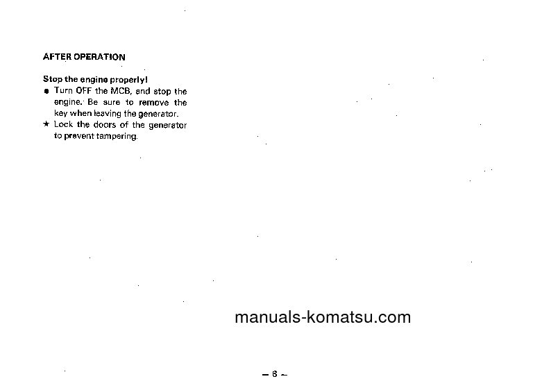 Protected: EG1100-1(JPN) S/N 1002-UP Operation manual (English)