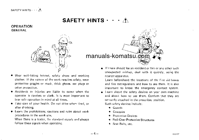 Protected: D20PL-5(JPN) S/N 50001-UP Operation manual (English)