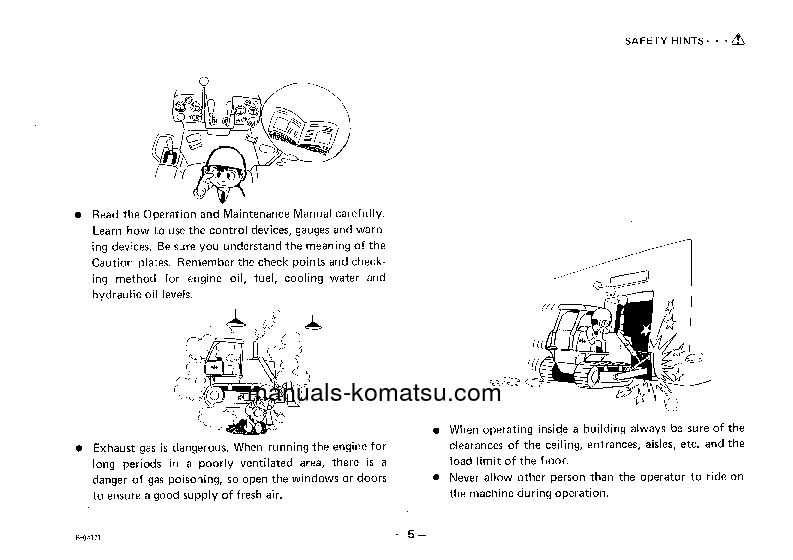 Protected: D20PL-5(JPN) S/N 50001-UP Operation manual (English)