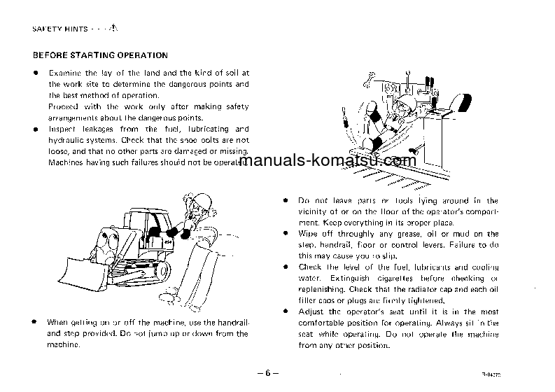 Protected: D20PL-5(JPN) S/N 50001-UP Operation manual (English)
