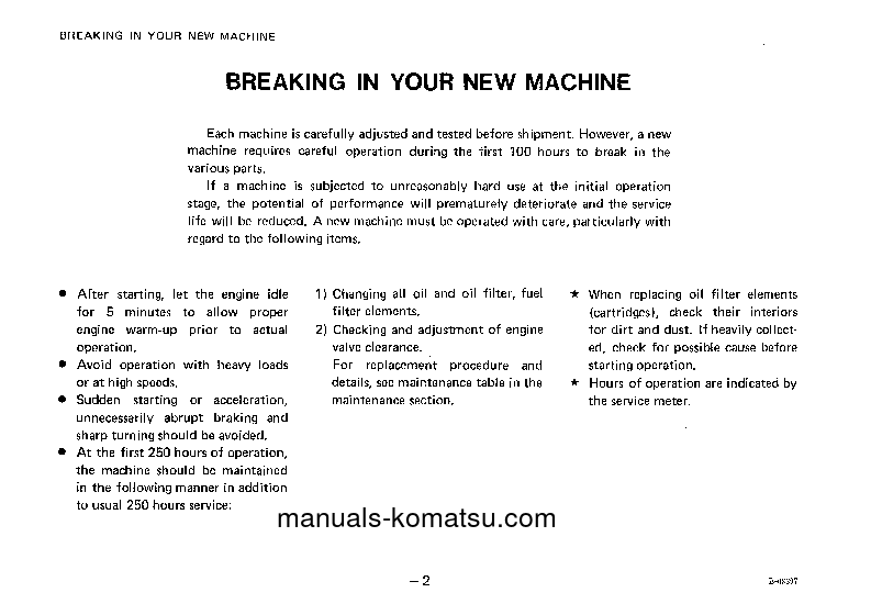 Protected: D21A-5(JPN) S/N 50002-UP Operation manual (English)