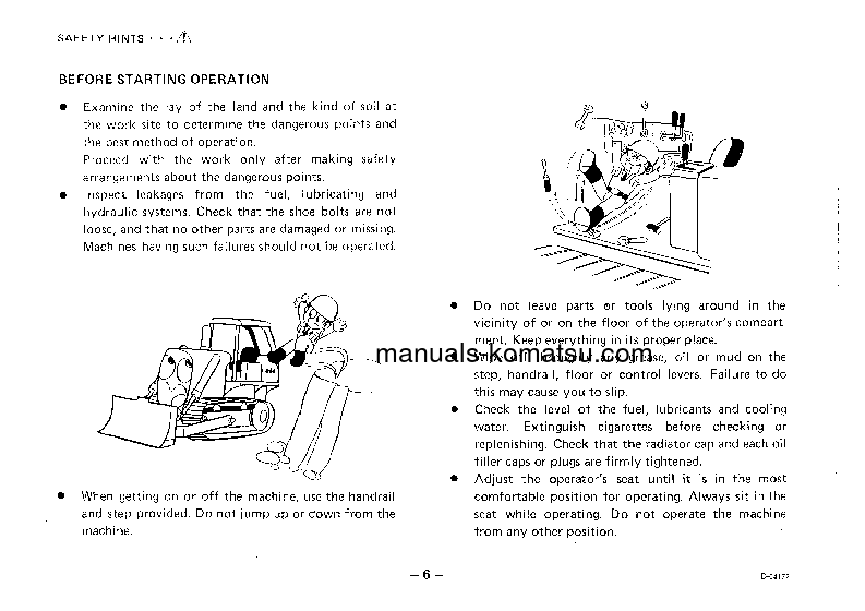 Protected: D21A-5(JPN) S/N 50002-UP Operation manual (English)