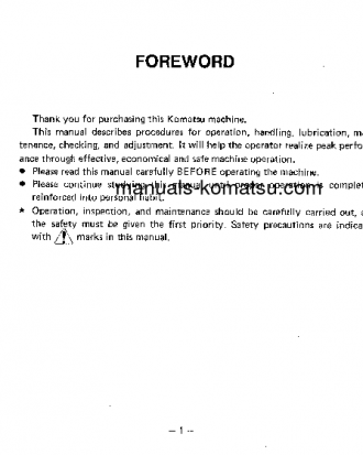 D50S-16(JPN) S/N 68001-UP Operation manual (English)