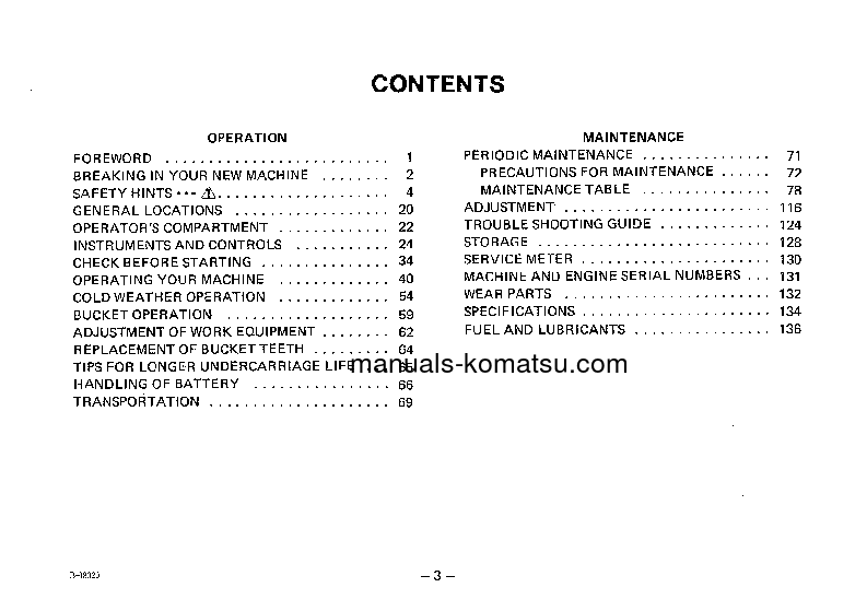 Protected: D60S-7(JPN) S/N 40001-UP Operation manual (English)