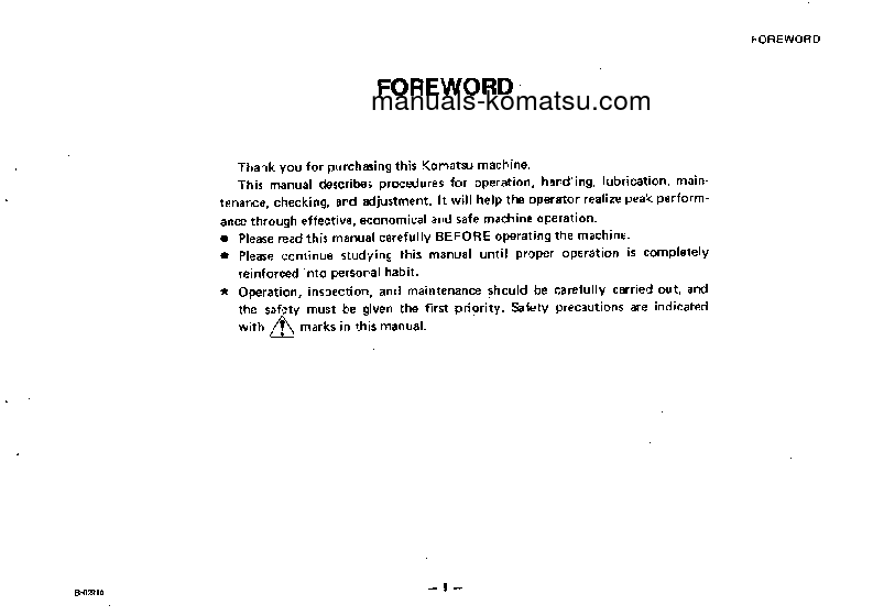 Protected: D65E-6(JPN) Operation manual (English)