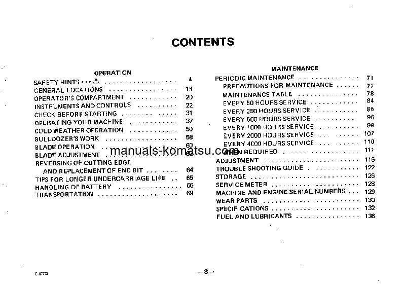 Protected: D65E-6(JPN) Operation manual (English)