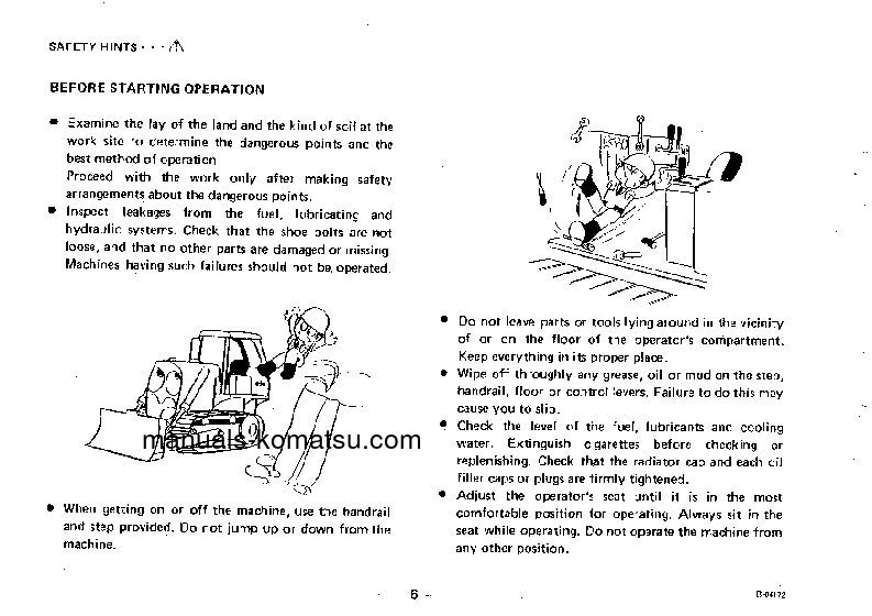 Protected: D65E-6(JPN) Operation manual (English)