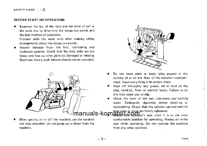 Protected: D75S-3(JPN) S/N 10001-UP Operation manual (English)