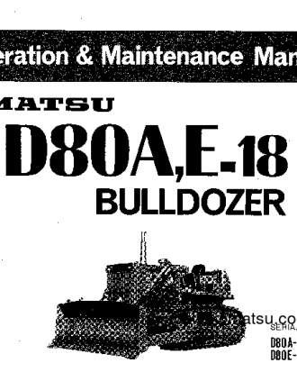 D80A-18(JPN) S/N 25401-UP Operation manual (English)