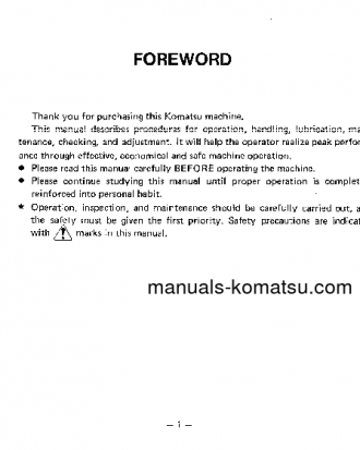 D80A-18(JPN) S/N 25401-UP Operation manual (English)