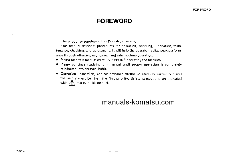 Protected: D80A-18(JPN) S/N 25401-UP Operation manual (English)