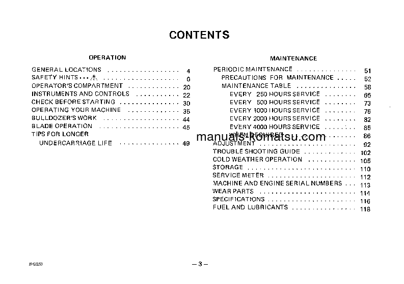 Protected: D85P-18(JPN) S/N 2001-UP Operation manual (English)