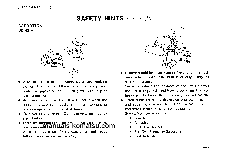 Protected: D155A-1(JPN) S/N 25001-UP Operation manual (English)