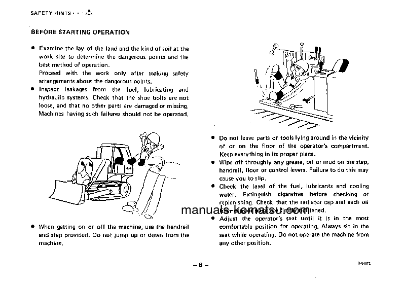 Protected: D155A-1(JPN) S/N 25001-UP Operation manual (English)