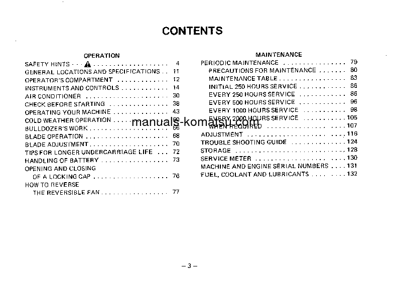 Protected: D355A-3(JPN)–50C DEGREE S/N 12799-UP Operation manual (English)