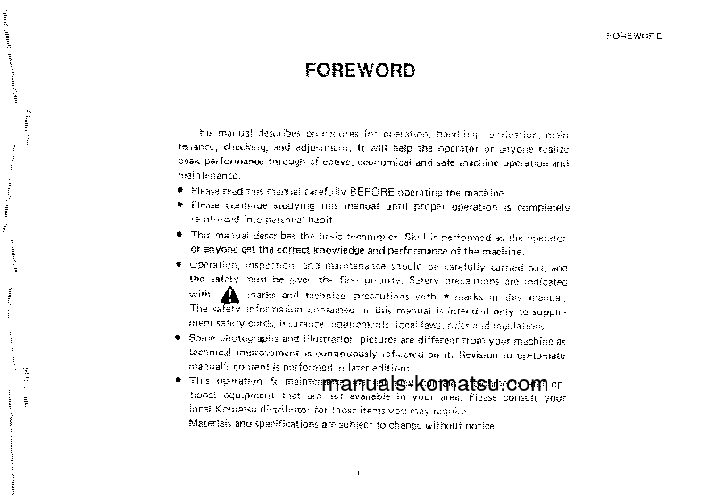 Protected: D355C-3(JPN) S/N 4001-5415 Operation manual (English)