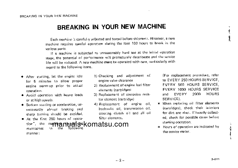Protected: D355C-3(JPN) S/N 8514-UP Operation manual (English)