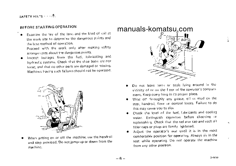 Protected: D355C-3(JPN) S/N 8514-UP Operation manual (English)
