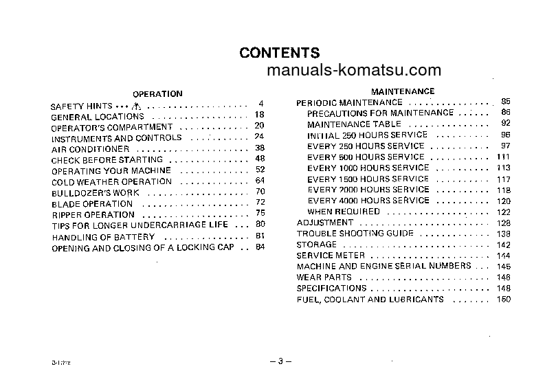 Protected: D455A-1(JPN) S/N 1501-UP Operation manual (English)