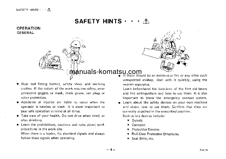 Protected: D455A-1(JPN) S/N 1501-UP Operation manual (English)