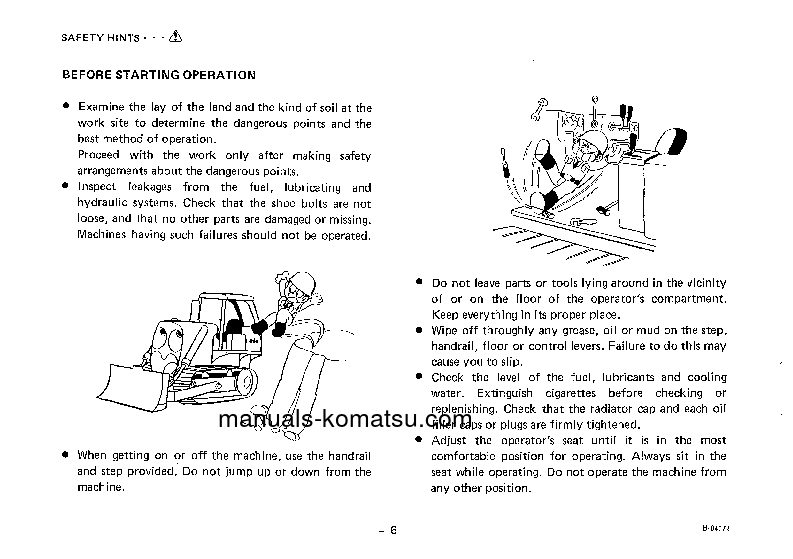 Protected: D455A-1(JPN) S/N 1501-UP Operation manual (English)