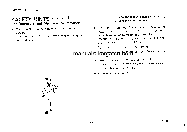 Protected: GD405A-1(JPN) S/N 50002-UP Operation manual (English)
