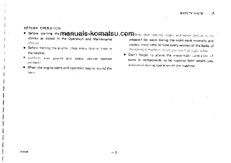 Protected: GD405A-1(JPN) S/N 50002-UP Operation manual (English)