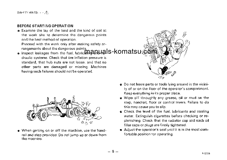 Protected: GD705A-3(JPN) S/N 10002-30000 Operation manual (English)