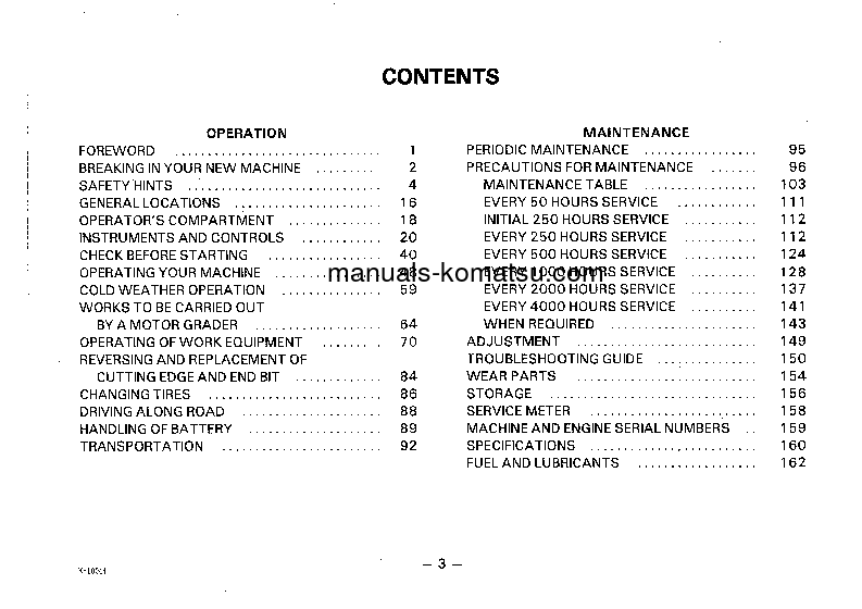 Protected: GD705A-3(JPN) S/N 30001-UP Operation manual (English)