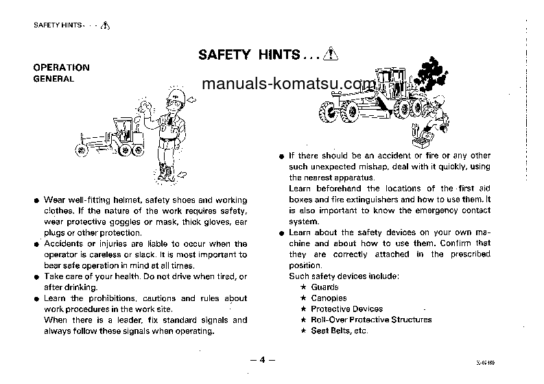 Protected: GD705A-3(JPN) S/N 30001-UP Operation manual (English)