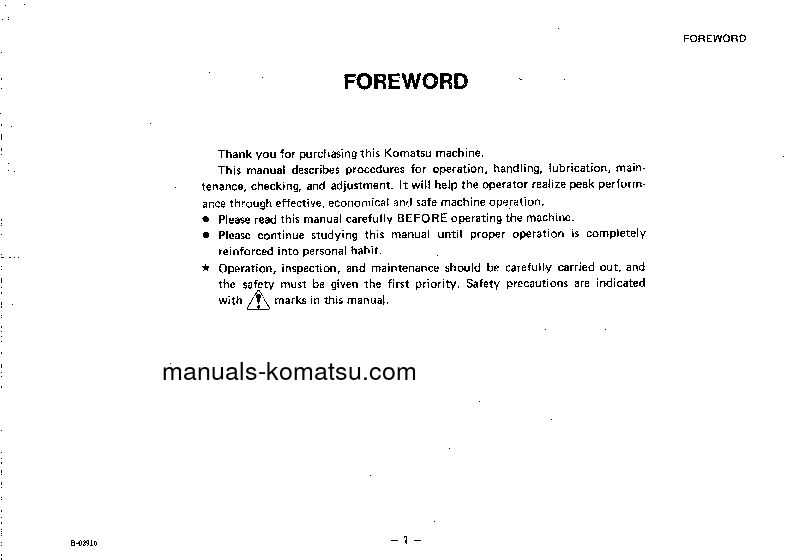 Protected: GD505R-2(JPN) S/N 30002-30600 Operation manual (English)