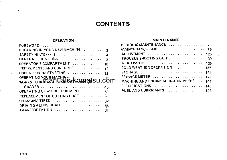 Protected: GD505R-2(JPN) S/N 30002-30600 Operation manual (English)