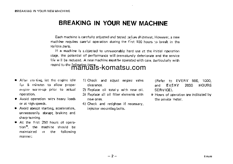 Protected: HD180-4(JPN) S/N 1424-UP Operation manual (English)