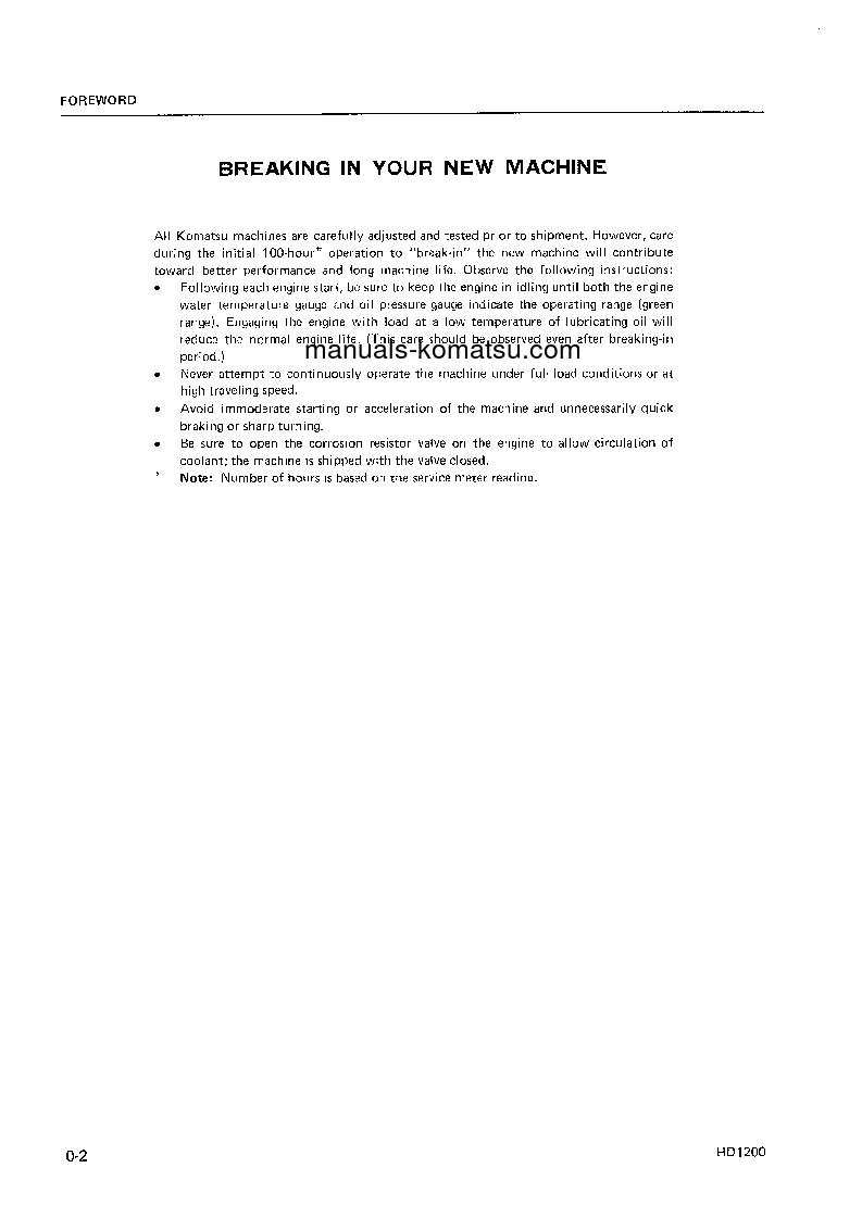 Protected: HD1200-1(JPN) S/N 1005-UP Operation manual (English)