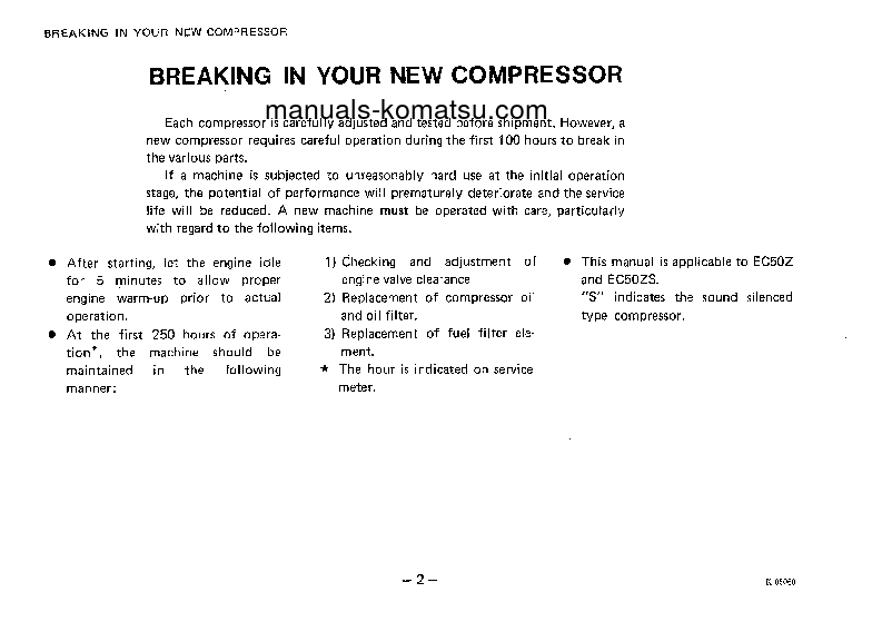 Protected: EC50ZS-3(JPN) S/N 14937-UP Operation manual (English)