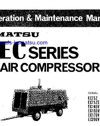 EC170V-1(JPN) S/N 1001-UP Operation manual (English)