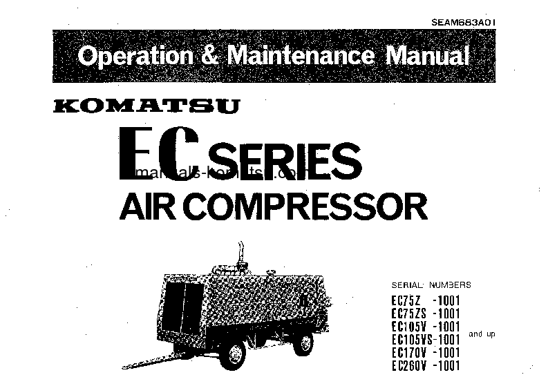 EC170V-1(JPN) S/N 1001-UP Operation manual (English)