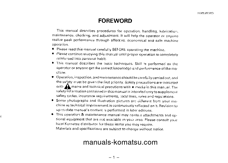 Protected: GD611R-1(JPN) S/N 10073-UP Operation manual (English)