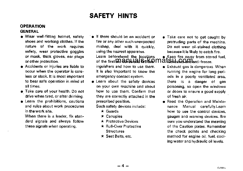 Protected: GD625A-1(JPN) S/N 50001-UP Operation manual (English)