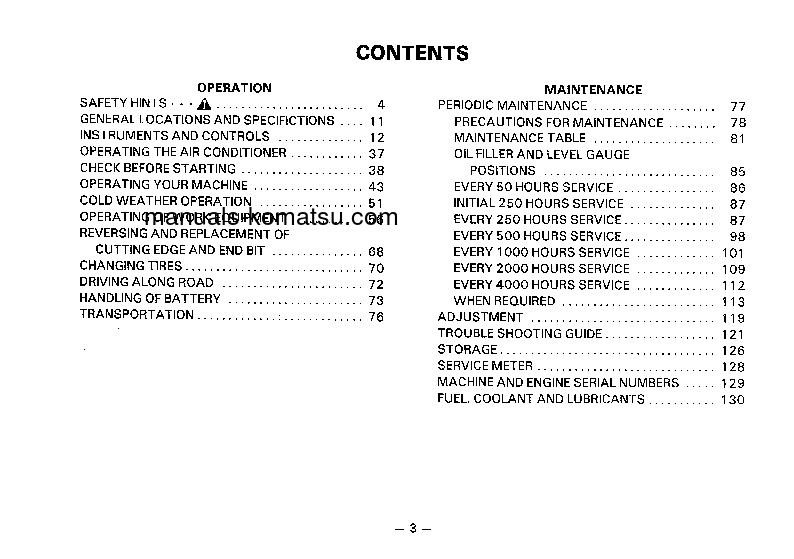 Protected: GD615A-1(JPN) S/N 50001-UP Operation manual (English)