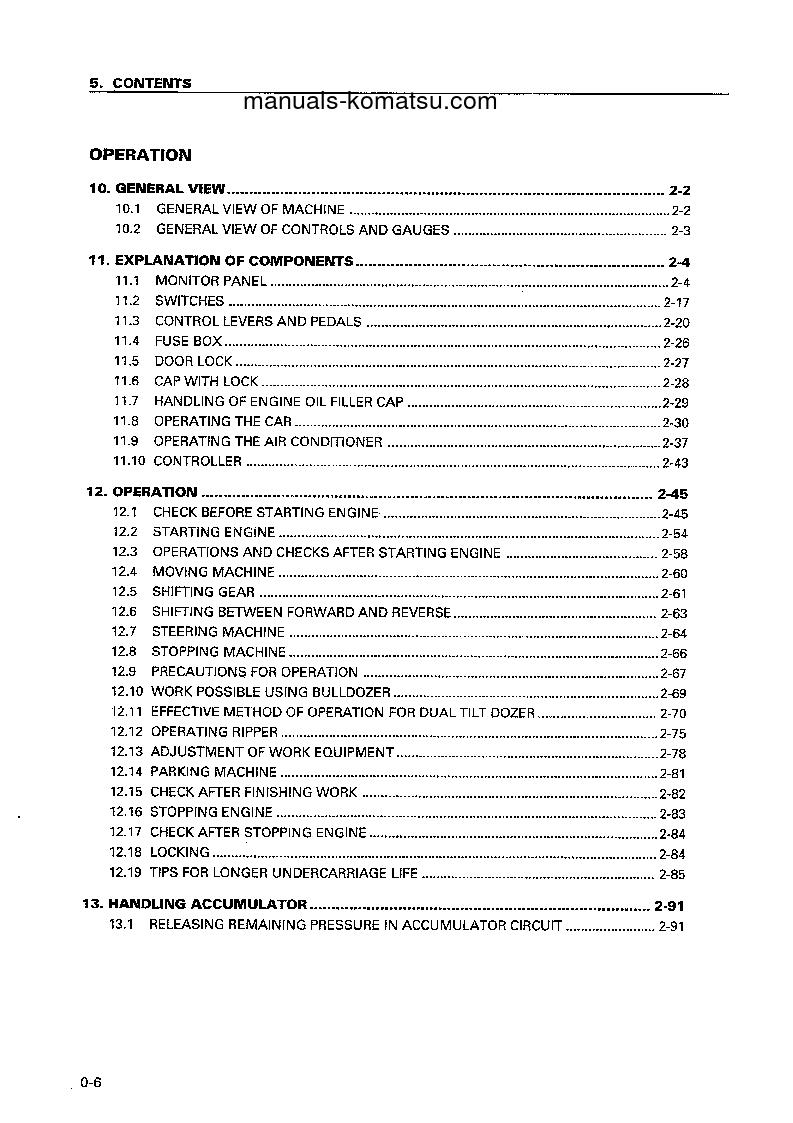 Protected: D575AR-2(JPN) S/N 10024-UP Operation manual (English)