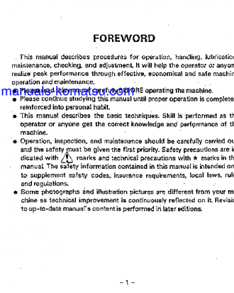 HS600S-2(JPN) S/N 1007-UP Operation manual (English)