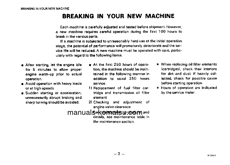 Protected: WA250-1(JPN) S/N 10001-12000 Operation manual (English)