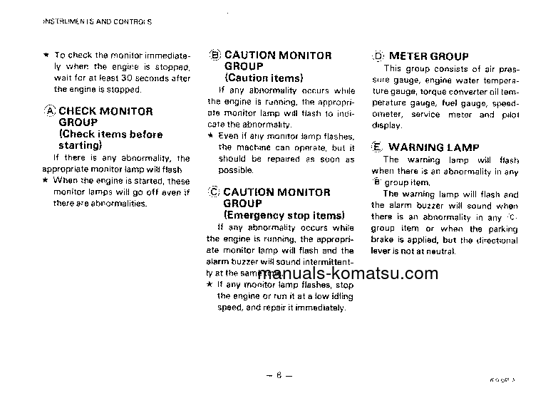 Protected: WA420-1(JPN) S/N 20001-20158 Operation manual (English)